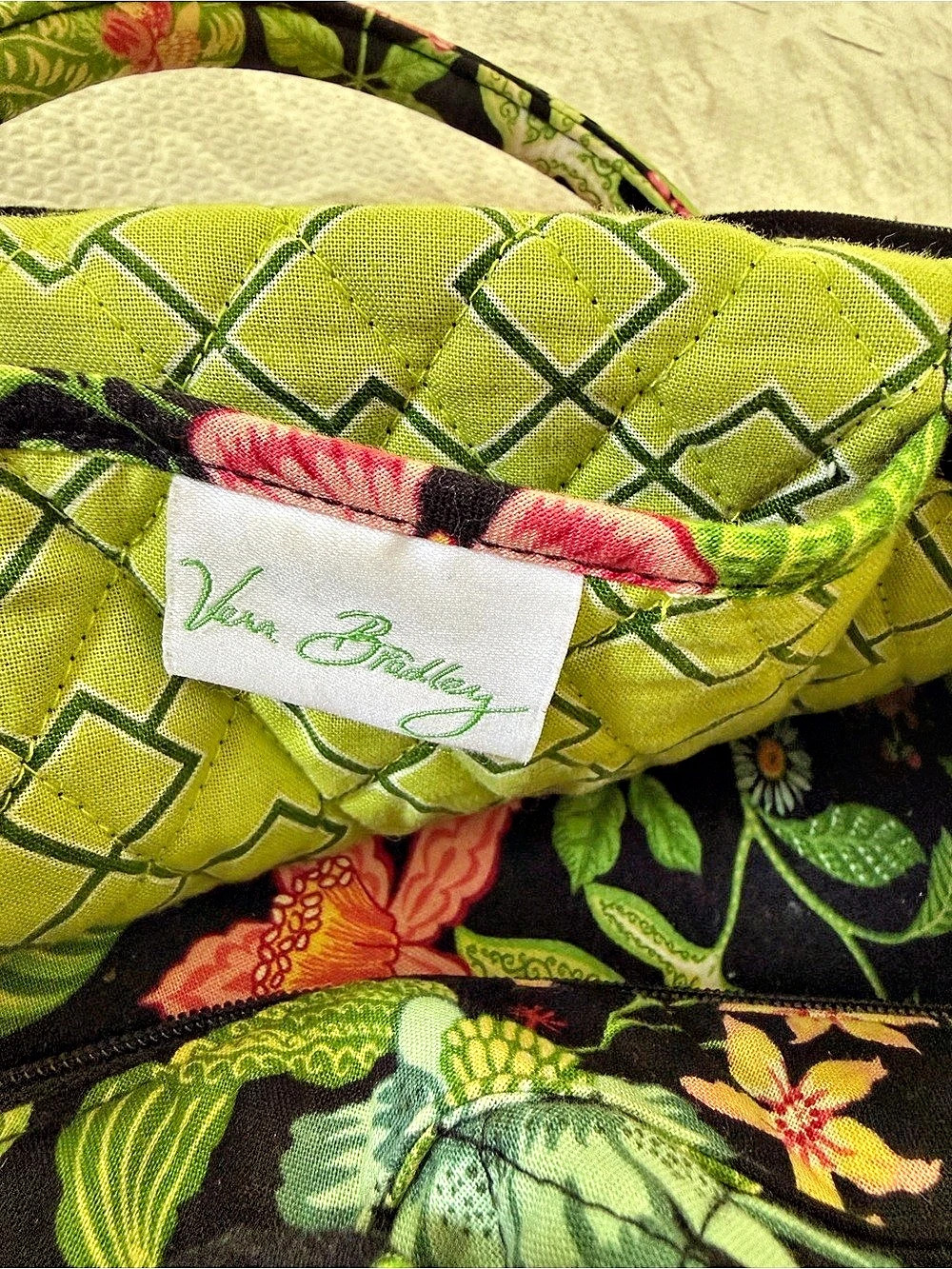 Vera Bradley Tote Shoulder Bag Botanica - Picture 8 of 9